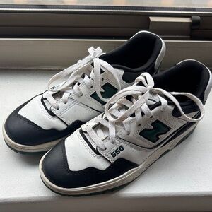 New Balance Black Green and White Sneakers